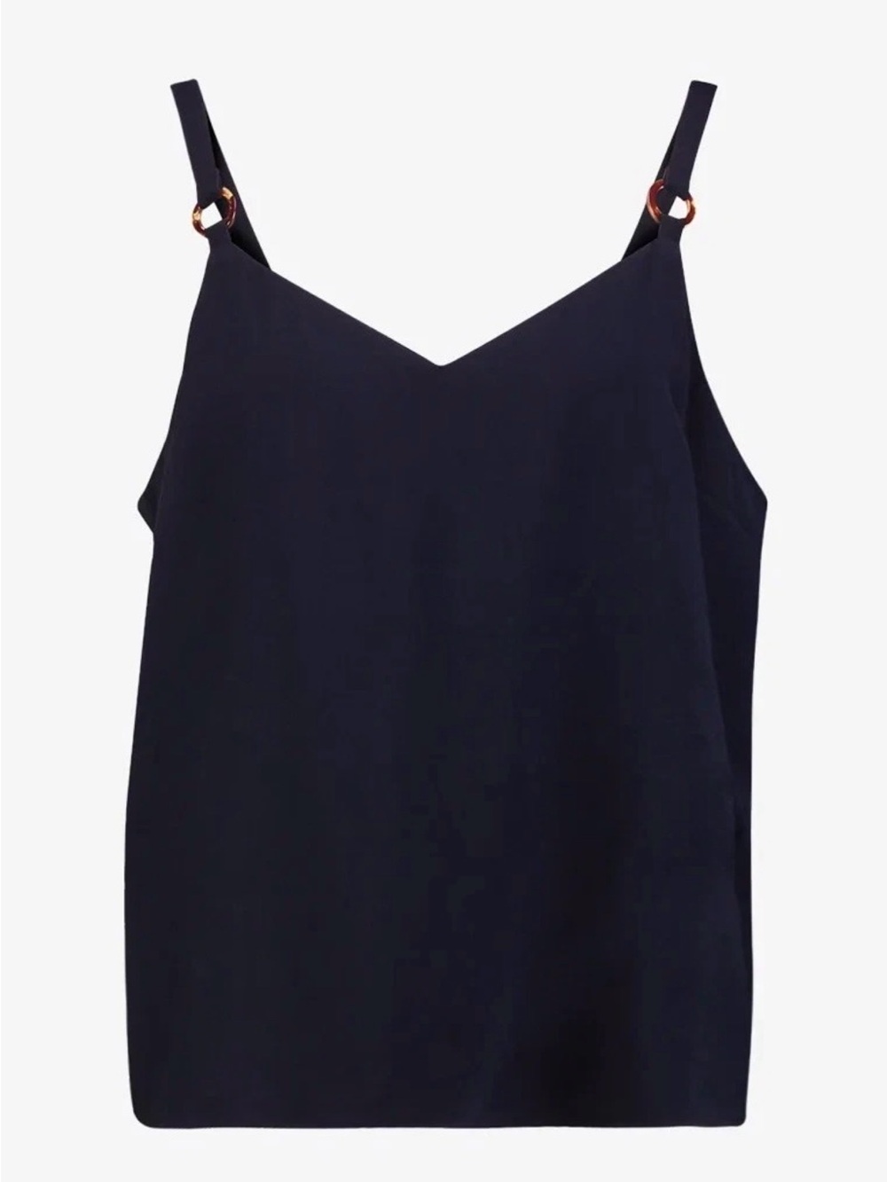 Top shop Women's navy V-Neck Spaghetti Strap Tank Top